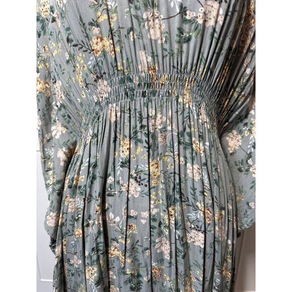 NATURAL LIFE Floral Midi Dress in Blue and Yellow - Picture 6 of 15